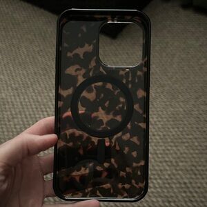 kate spade Black and Brown Tortoiseshell Glossy Phone Case
